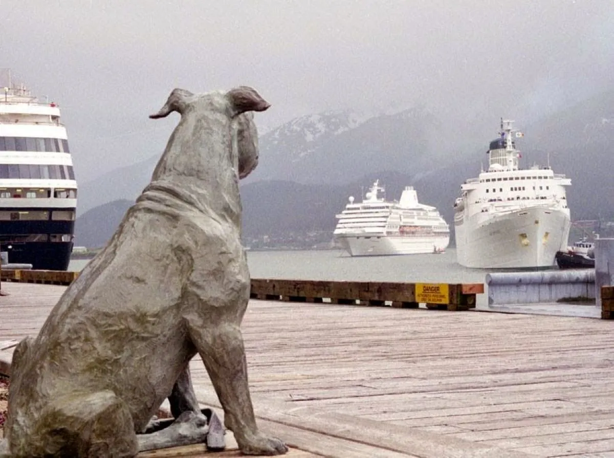Dog statue