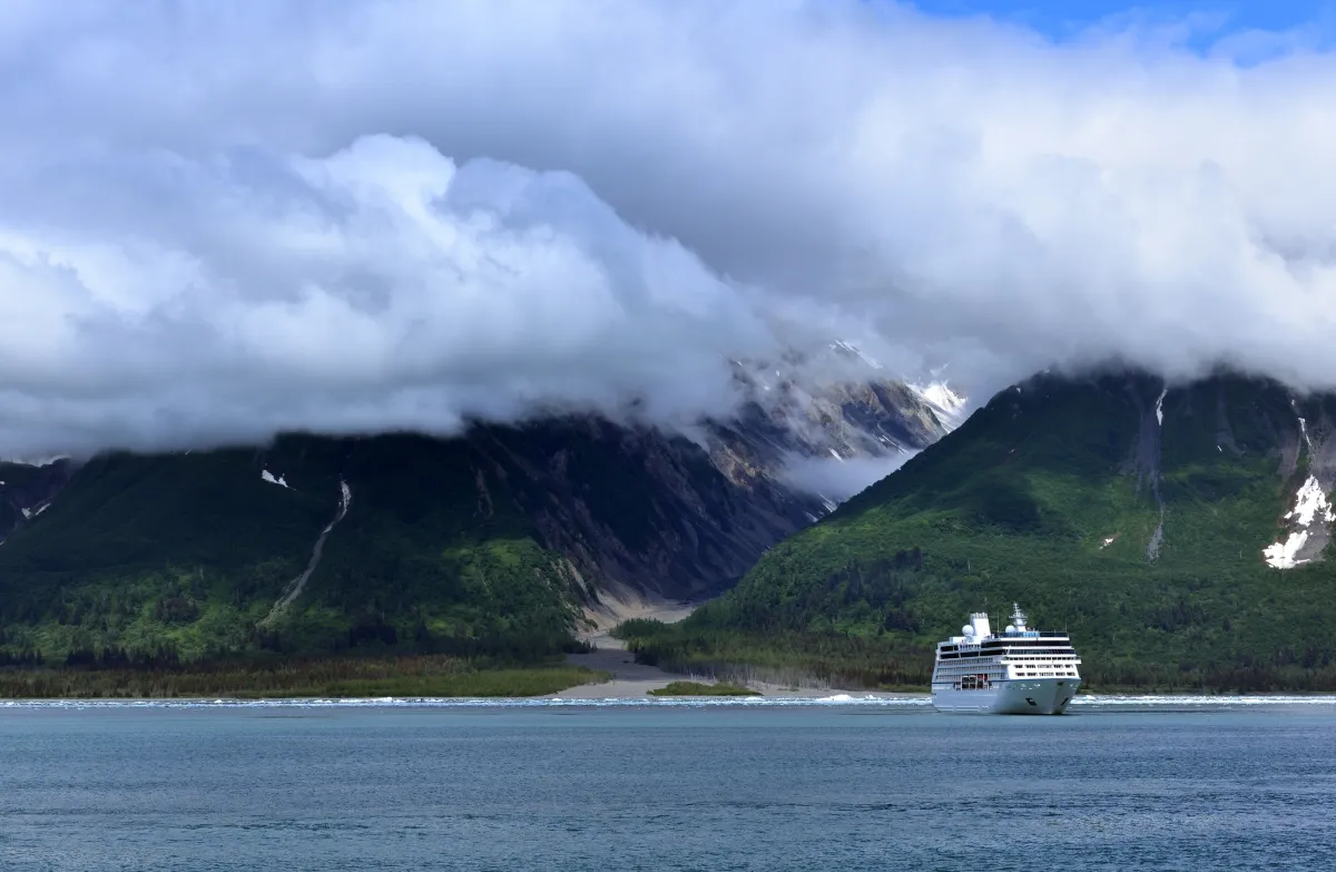 Cruise ship in Yakutat Bay