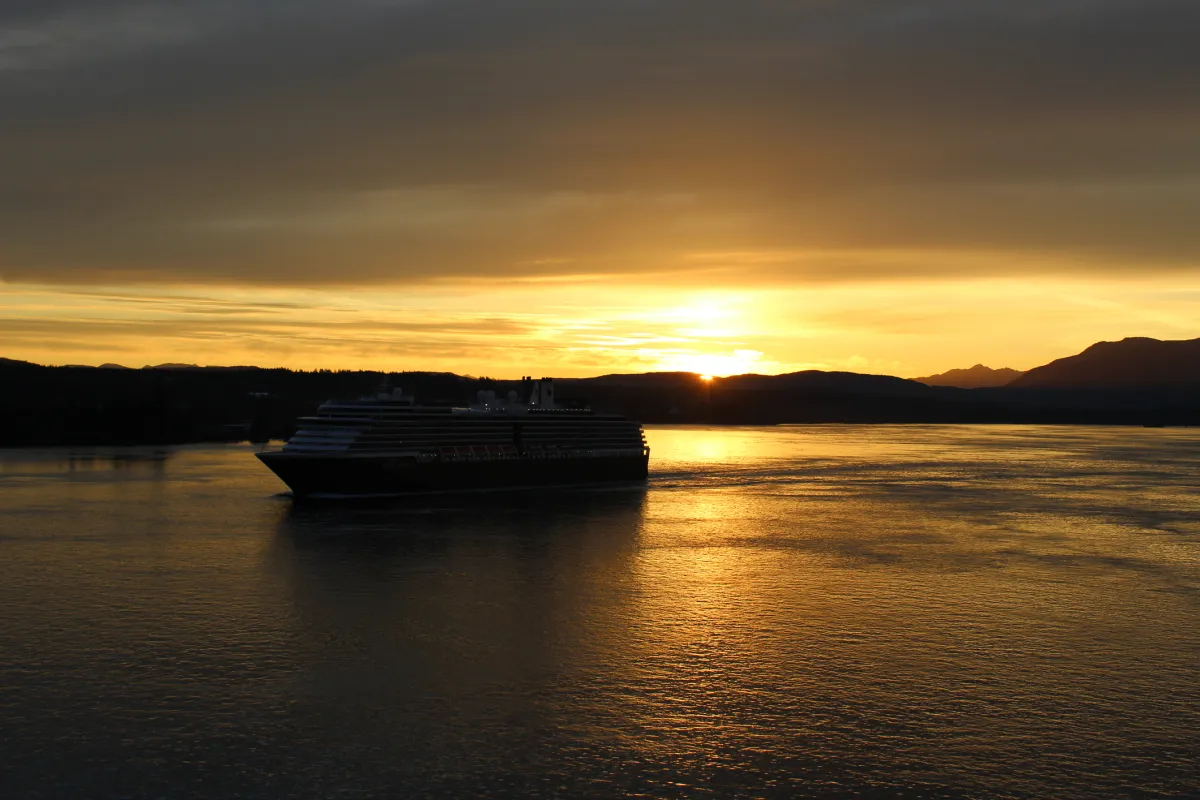 Inside Passage at sunset