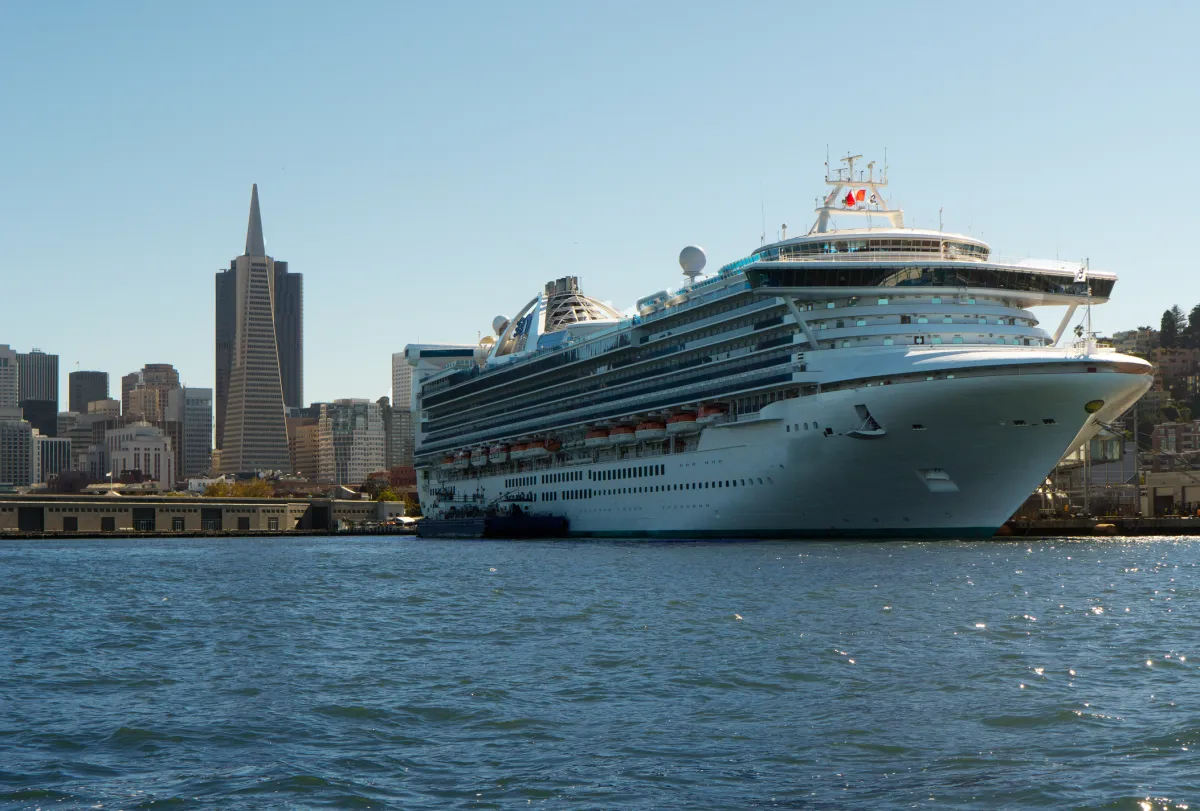 ship moored in San Francisco at Pier 35